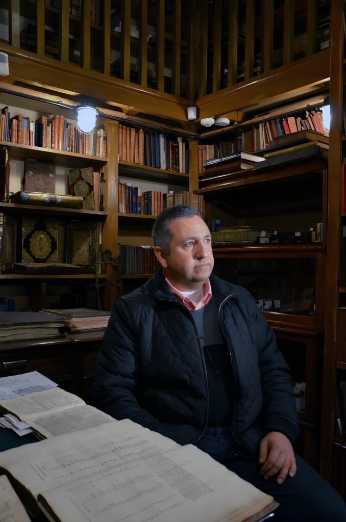 Portrait of artist Levan Mosiashvili
